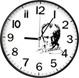 Atatürk Duvar Saati 29 Cm Slim Kasa