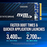 CS2230 M280CS2230-500-RB 500GB 3300/2500MB/s PCIe NVMe M.2 SSD Disk