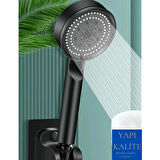 Turbo Fan 5 Fonksiyonlu Su Tasarruflu Duş Başlığı Turbo El Duşu Siyah
