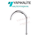 Delta Mix Mutfak Eviye Batarya Kuğu Borusu Uzun Baston 29 Cm