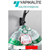 Siyah Kendinden Yapışkanlı 15 Kg Taşıyabilen Nano Duş Başlığı Askısı Mafsal Kolay Temiz Kurulum