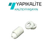 4 Adet Taharat Çubuğu Ucu Plastik Beyaz Taharet Borusu Ucu Perletörü Aparatı