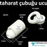 4 Adet Taharat Çubuğu Ucu Plastik Beyaz Taharet Borusu Ucu Perletörü Aparatı