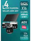 Inox İNOX-X16 4 Lens Solar Esim Aov 7/24 Kayıt Full Renkli