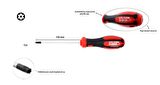 Ceta Form T25 x 100 mm Delikli Torx Tornavida F19-025-100