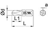 Ceta Form Torq-Set Uçlu 1/4" x 25 mm Bits CB/869
