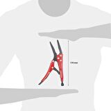 Ceta Form 170 mm X-Grip Uzun Burunlu Ayarlı Pense E50L-170-2