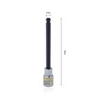 Ceta Form 1/2” 8 mm Ekstra Uzun Tip Topbaşlı Allen Uçlu Lokma C28S-HB08XL