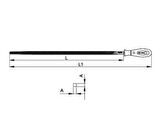 Ceta Kare Eğe (Orta Diş) 6" - 150 mm (Ergonomik Saplı)-CETA J58-206H