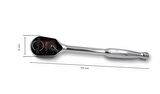 Ceta Form C21-T90 1/2" Kapalı Tip Cırcır Kolu (Metal Saplı)