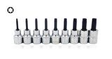 Ceta Form T10 - T50 3/8" 9 Parça Raylı TORX Uçlu Lokma Takımı C18S-RT09