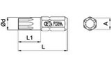 Ceta Form T20 x 25 mm Torx Bits Uç CB/808