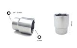 Ceta Form 32 mm 3/4” 6 Köşe Lokma Anahtar C32-H32