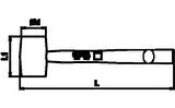 Ceta Form L16-50 Lastik Tokmak (50 mm)