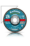 Karbosan Flap Disk Çelik ve İnox Zımpara ZR 115x22.23/80 Kum SD-Konik 983465 (10Adet)