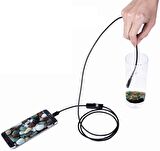 Powermaster 3in1 Micro Usb+Type C+Pc Işıklı 5Metre Yılan Kamera