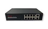 Avenir AV-H1108PGL 8 Port PoE Switch + 2 Port Uplink Gigabit