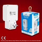 Powermaster 220Volt 16Amper Tekli Akım Korumalı Sigortalı Priz PM-4914