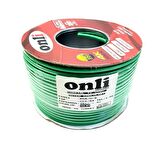 Onli RG6U6 Yeşil Anten Kablosu 100Metre 64Tel Yerli Üretim