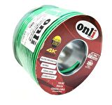 Onli RG6U6 Yeşil Anten Kablosu 100Metre 64Tel Yerli Üretim