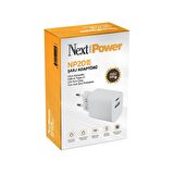Nextpower NP20W 20 Watt Hızlı Şarj Aleti Beyaz