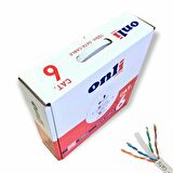 Onli 23AWG UTP CAT6 Network Kablosu Gri 100Mt Yerli Üretim
