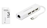 HADRON HDX7007 Type-C 3.1 Ethernet Çevirici 3x USB HUB