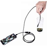 Wellcam 3in1 Micro Usb+Type C+Pc 7mm Işıklı 5Metre Endeskop Yılan Kamera