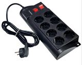 WINNBOSS 2Mt 8li 3xUSB Termal Akım Korumalı Priz 16A 4000W