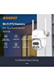 Avenir AV-S305 Gece Görüşlü PTZ 360° Hareketli Wifi Akıllı Kamera Dış Ortam