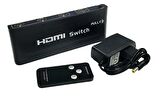 FULLY 3 Port 3x1 HDMI Switch Kumandalı Adaptörlü