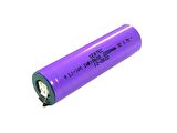 Sertec 18650 Şarjlı Pil 3.7V 2200mAh 5C Li-ion Puntolu Mor - 1Adet