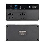 Powermaster CZ02 200Watt 12-24V 220Volt 4xUsb Type-C Girişli İnverter