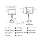 Wellbox WB-MK03 Dijital Mikroskop 7'' 12MP 2000x Çift Lens Full HD