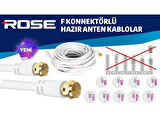 ROSE 10Metre Gold F Konnektörlü Anten Kablosu