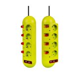 Vea VE-E40USB 4'lü 2 USB'li 1.5 Metre Ayrı Anahtarlı Akım Korumalı Grup Priz
