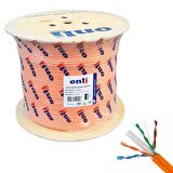 Onli 500Mt 23AWG UTP CAT6 Network Kablosu Turuncu Yerli Üretim