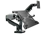 Vontech F160-FP 17-27'' Hareketli Monitör + Notebook Masa Standı