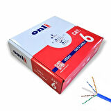 Onli 23AWG UTP CAT6 Network Kablosu Mavi 100Mt Yerli Üretim