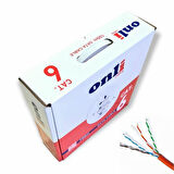 Onli 23AWG UTP CAT6 Network Kablosu Turuncu 100Mt Yerli Üretim