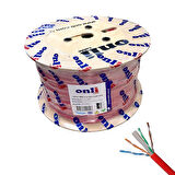 Onli 305Mt 23AWG UTP CAT6 Network Kablosu Kırmızı Yerli Üretim