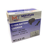 Mervesan 4.2Volt 1S 1Amper Li-ion Batarya Şarj Cihazı