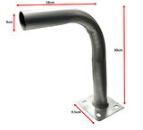 Antenci L Anten Borusu 30cm Gri