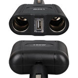 Olesson 1646 Tek USB Girişli 100Watt 2x Çakmak Girişli Çakmak Çoklayıcı