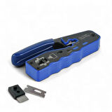 electroon Cat5/Cat6/CAT7 RJ45 EZ-RJ45 Sıkma Pensesi - Yedek Bıçaklı