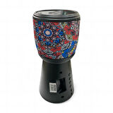 Rose SP-601 El Fenerli Taşınabilir Solar Şarjlı Bluetooth FM Radyo Desenli Hoparlör