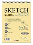 SAHRA A5 Spiralli 90 gr. Ivory 100 yaprak Eskiz Defteri Sketchbook