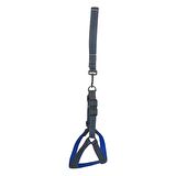 Köpek Göğüs Tasma Seti Dokuma 3.5 cm*70-90 cm Mavi Kot