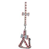 Köpek Göğüs Tasma Seti Ekose Desenli Papyonlu 1.5 cm*35-48 cm Kırmızı