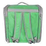 Markapet Çift Cam Kedi Köpek Taşıma Çantası 32x40x42 cm Yeşil
